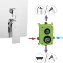 Смеситель Ferro Algeo Square BAQ7P2BOX фото 2