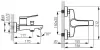 Смеситель Ferro Stratos BSC1BL фото 2