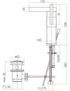 Смеситель для умывальника Fiore Xs 71 CR 7719 icon 2