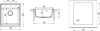 Кухонная мойка Flortek Консул 450 (бежевый) icon 2