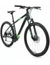 Велосипед Forward Apache 27.5 2.2 disc 2021 (черный матовый/зеленый) фото 2