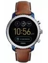 Умные часы Fossil Q Explorist Luggage Leather (синий/коричневый) icon