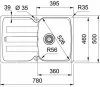 Кухонная мойка Franke Antea AZG 611-78 (бежевый) icon 2