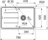 Кухонная мойка Franke Basis BFG 611-78 (матовый черный) icon 2