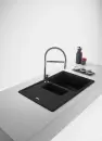 Кухонная мойка Franke Basis BFG 651-78 (матовый черный, черный слив) icon 3