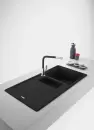 Кухонная мойка Franke Basis BFG 651-97 (матовый черный, черный слив) icon 3