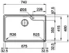 Кухонная мойка Franke Bell BCX 610-74 TL icon 2