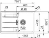 Кухонная мойка Franke Centro CNG 611-78 (полярный белый) icon 4