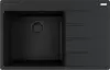 Кухонная мойка Franke Centro CNG 611-78 TL (левая, матовый черный, черный слив) icon