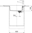 Кухонная мойка Franke Fresno FSG 611-88 (матовый черный, черный слив) фото 3