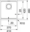 Кухонная мойка Franke Kubus 2 KNG 110-37 (графит) icon 2