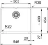 Кухонная мойка Franke KubusX KXK 110-51 (матовый черный) icon 2
