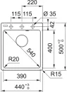 Кухонная мойка Franke Maris MRG 610-39 FTL (черный матовый, черный слив) icon 3