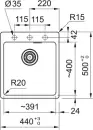 Кухонная мойка Franke Maris MRG 610-39 FTL (серый сланец) icon 2