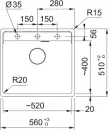 Кухонная мойка Franke Maris MRG 610-52 (полярный белый) icon 2