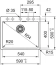 Кухонная мойка Franke Maris MRG 610-54 FTL (белый) icon 2