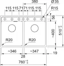 Кухонная мойка Franke Maris MRG 620-35-35 (серый сланец) icon 2