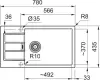 Кухонная мойка Franke Sirius 2.0 Slim S2D 611-78 XL (полярный белый) icon 2