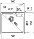 Кухонная мойка Franke Urban UBG 610-56 (бежевый) icon 2