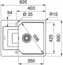 Кухонная мойка Franke Urban UBG 611-62 (оникс) icon 2