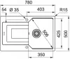 Кухонная мойка Franke Urban UBG 611-78 (оникс) icon 2