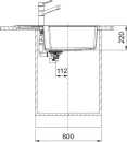 Кухонная мойка Franke Urban UBG 611-78 XL (матовый черный, черный слив) icon 4