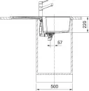Кухонная мойка Franke Urban UBG 611-86 (матовый черный, черный слив) icon 3