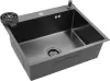 Кухонная мойка Futur FK 5050 Eco Embossing Pop-up Rinzer plus (Black Nano) icon 3