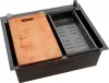 Кухонная мойка Futur FK 5550 Eco Embossing Pop-up Board plus (Black Nano) icon 2