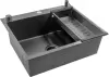 Кухонная мойка Futur FK 5550 Eco Embossing Pop-up Standart (Black Nano) icon 2
