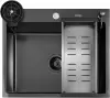 Кухонная мойка Futur FK 6050 Eco Embossing Pop-up Rinzer plus (Black Nano) icon