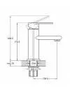 Смеситель для умывальника G.Lauf NOB1-A128YW icon 2