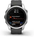 Умные часы Garmin Fenix 7S Pro Solar (серебро/графит) фото 2