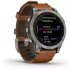 Умные часы Garmin Fenix 7X Sapphire Solar 51 мм (титан/каштановый кожа) icon 2