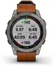 Умные часы Garmin Fenix 7X Sapphire Solar 51 мм (титан/каштановый кожа) icon 4