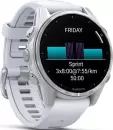 Умные часы Garmin Fenix 8 43мм (серебристый, белый ремешок) icon 2