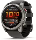 Умные часы Garmin Fenix 8 Pro 51мм (титановый, черный силиконовый ремешок) icon