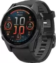Умные часы Garmin Fenix 8 Sapphire 43мм (титановый угольно-черный DLC, пепельно-серый ремешок) icon