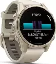 Умные часы Garmin Fenix 8 Sapphire 43мм (золотистый, дымчато-серый ремешок) icon 2