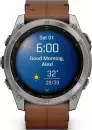 Умные часы Garmin Fenix 8 Sapphire 51мм (титановый, каштановый кожаный ремешок) icon 4