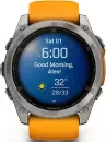 Умные часы Garmin Fenix 8 Sapphire 51мм (титановый, оранжевый силиконовый ремешок) icon 3