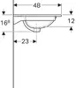 Умывальник Geberit Acanto 60x48 icon 4