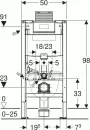 Система инсталляции для унитаза Geberit Duofix 111.030.00.2 фото 2