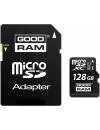 Карта памяти GoodRam microSDXC 128Gb Class 10 UHS-I U1 + SD адаптер (SDU128GXCUHS1AGRR10) icon