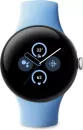 Умные часы Google Pixel Watch 2 (глянцевый серебристый/залив, спортивный силиконовый ремешок) фото 2