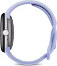 Умные часы Google Pixel Watch 4 41 мм (глянцевый серебристый/айрис, спортивный силиконовый ремешок) фото 3