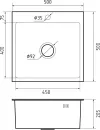 Кухонная мойка GranFest GF-5050 PVD графит icon 2