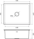 Кухонная мойка GranFest GF-5344 PVD графит icon 2