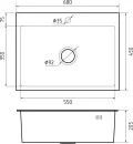 Кухонная мойка GranFest GF-6045 PVD Графит icon 2