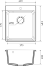 Кухонная мойка GranFest GF-LV-420 (топаз) icon 3